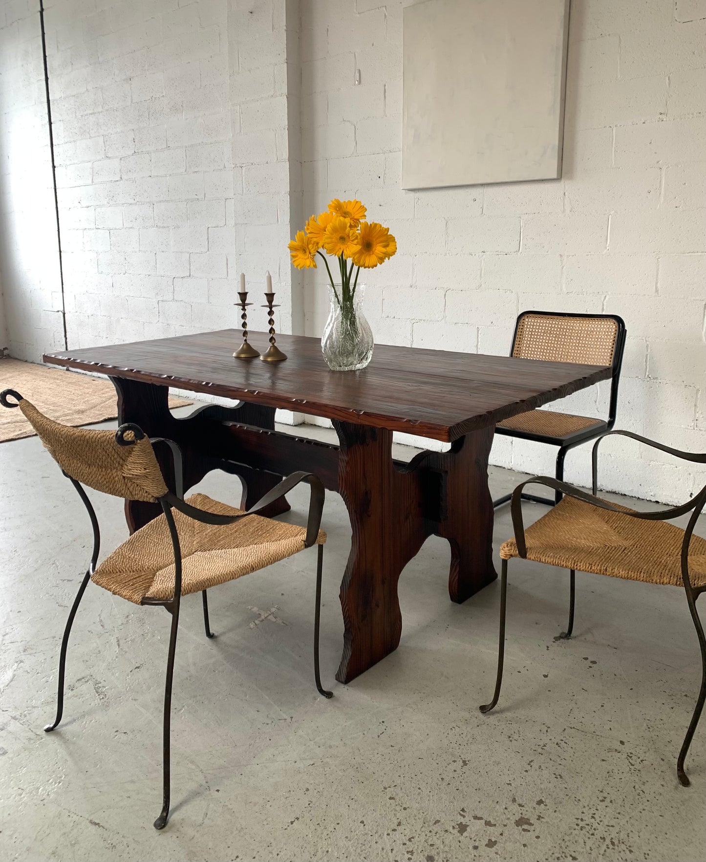 Hand Carved Spanish-Style Dining Table