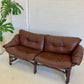 Vintage Cane and Leather Lounge
