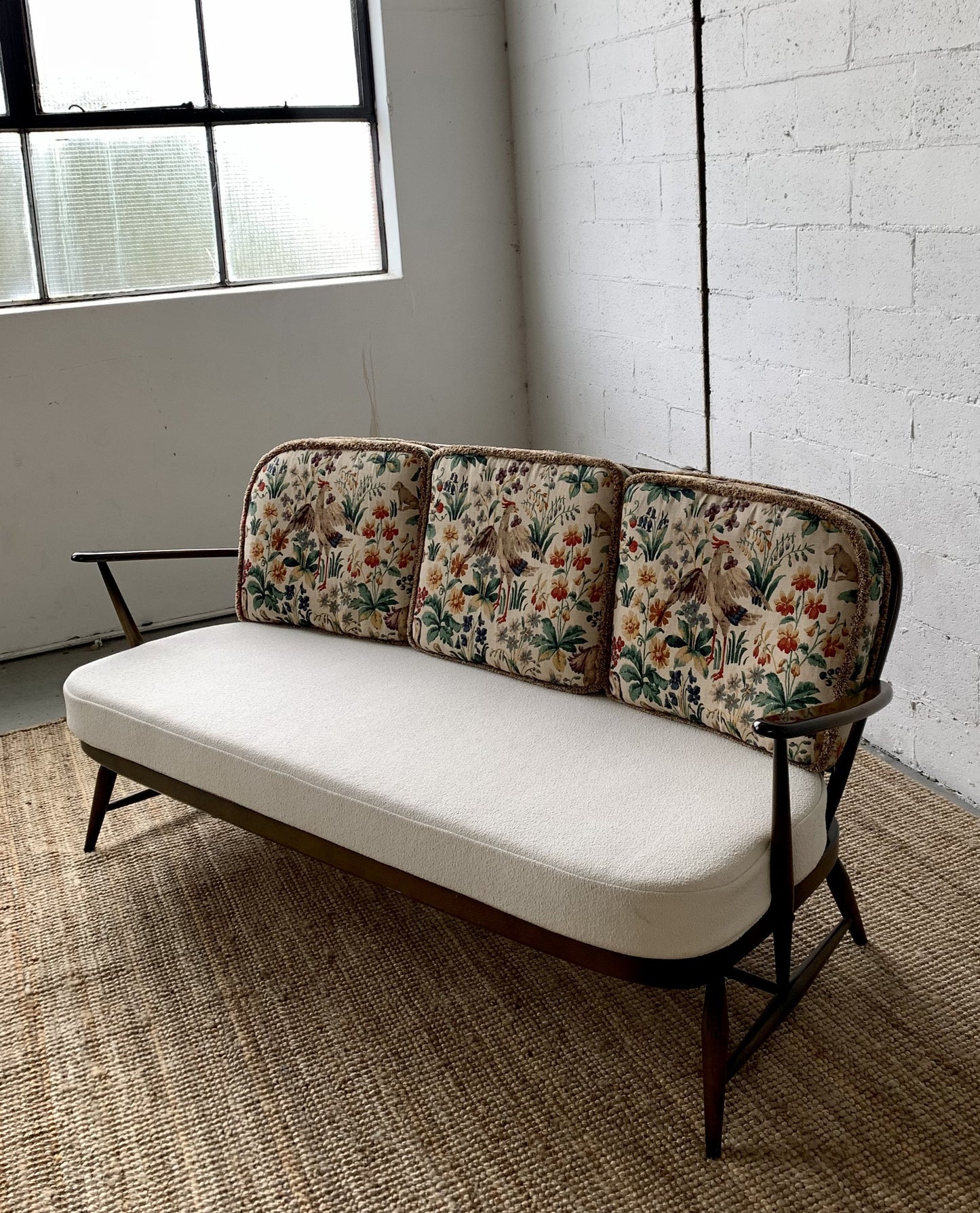 Boucle Sofa by Lucian Ercolani for Ercol (Includes Cushion Set)
