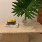 Large Vintage Unfilled Travertine Coffee Table