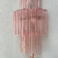Murano Sconce - Venini TRONCHI PINK - One Available