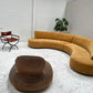 = Bespoke Mustard Curved Sofa Set
