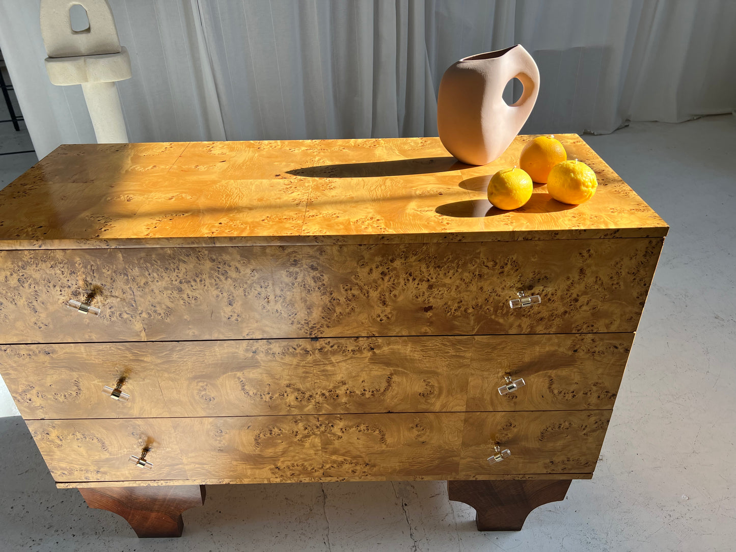 - Walnut Birds Eye Burl Drawers