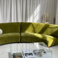 Bespoke Olive Curved Modular Sofa