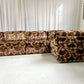- Vintage Geometric Velvet Modular Sofa