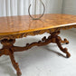 - Large Vintage Burl Carved Table