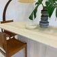 Vintage Italian Honed Travertine Dining Table