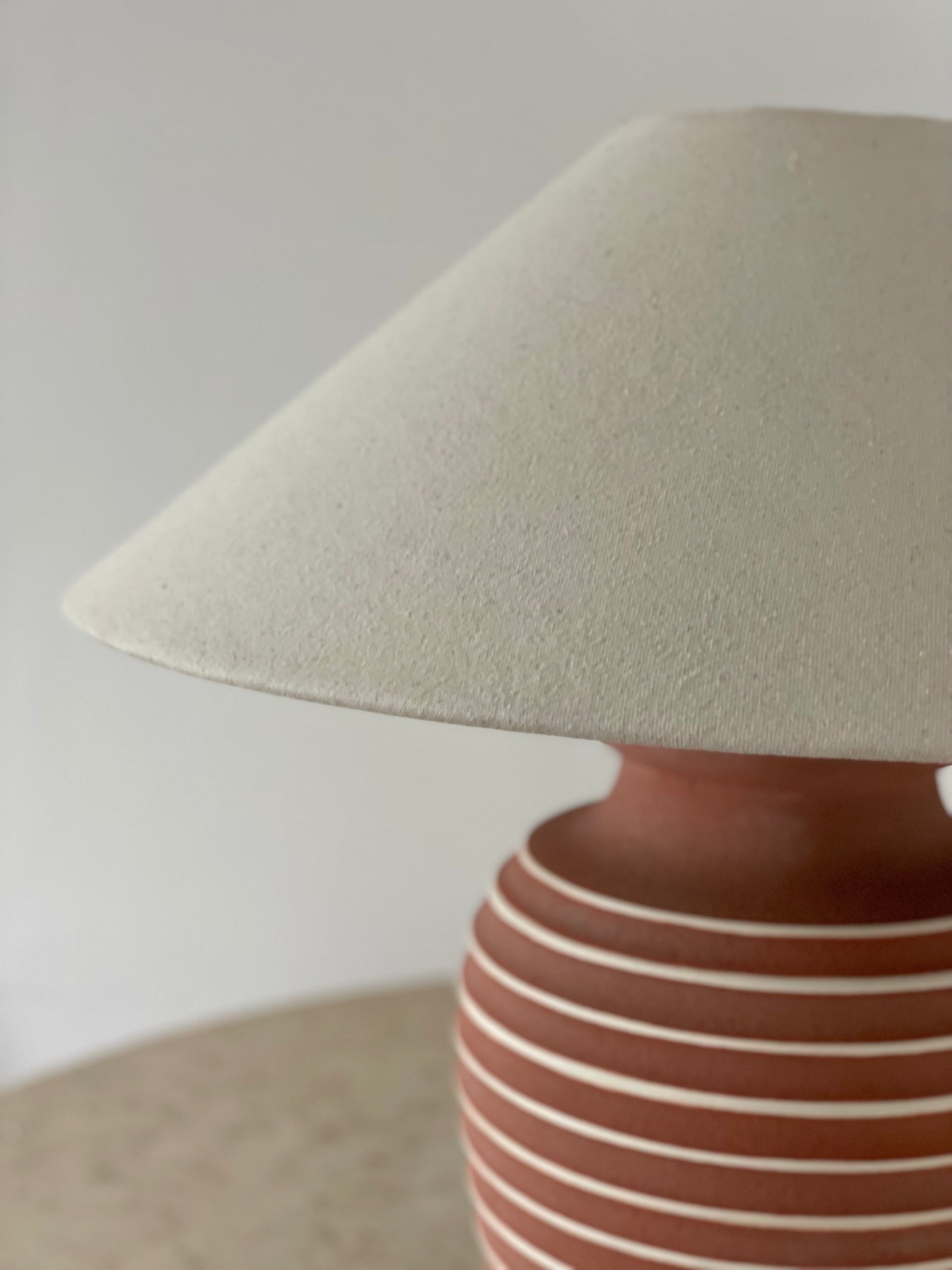 Large Terracotta Lamp