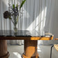 - Custom Marble & Teak Table