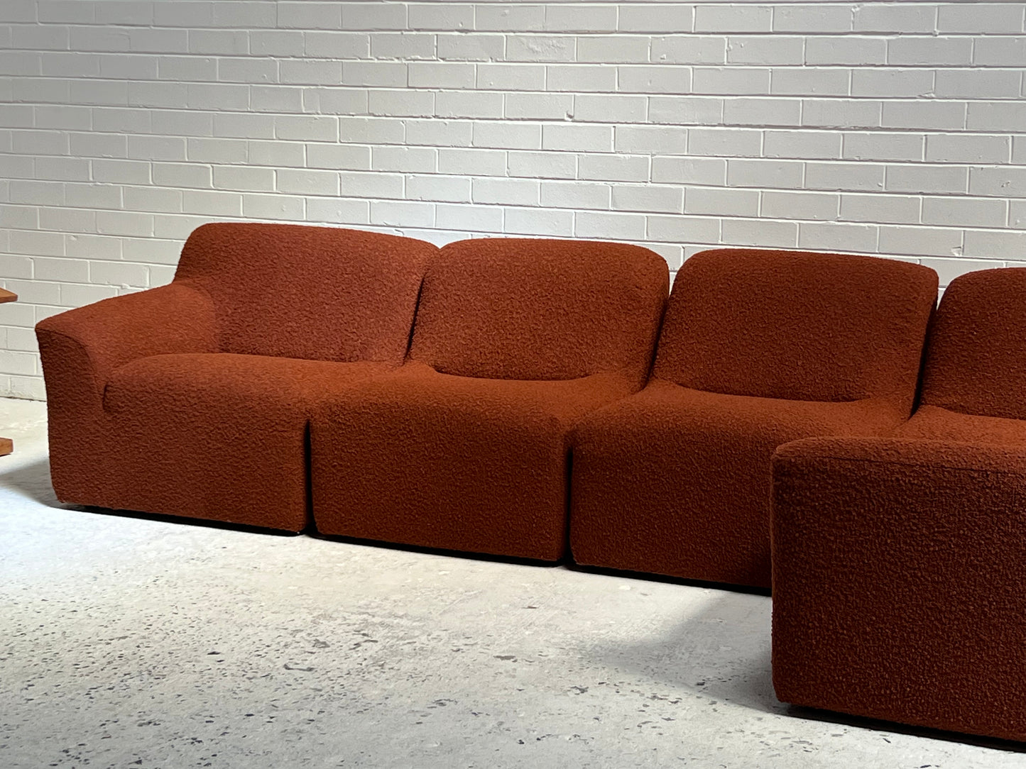 Bespoke Boucle Vintage Modular Sofa