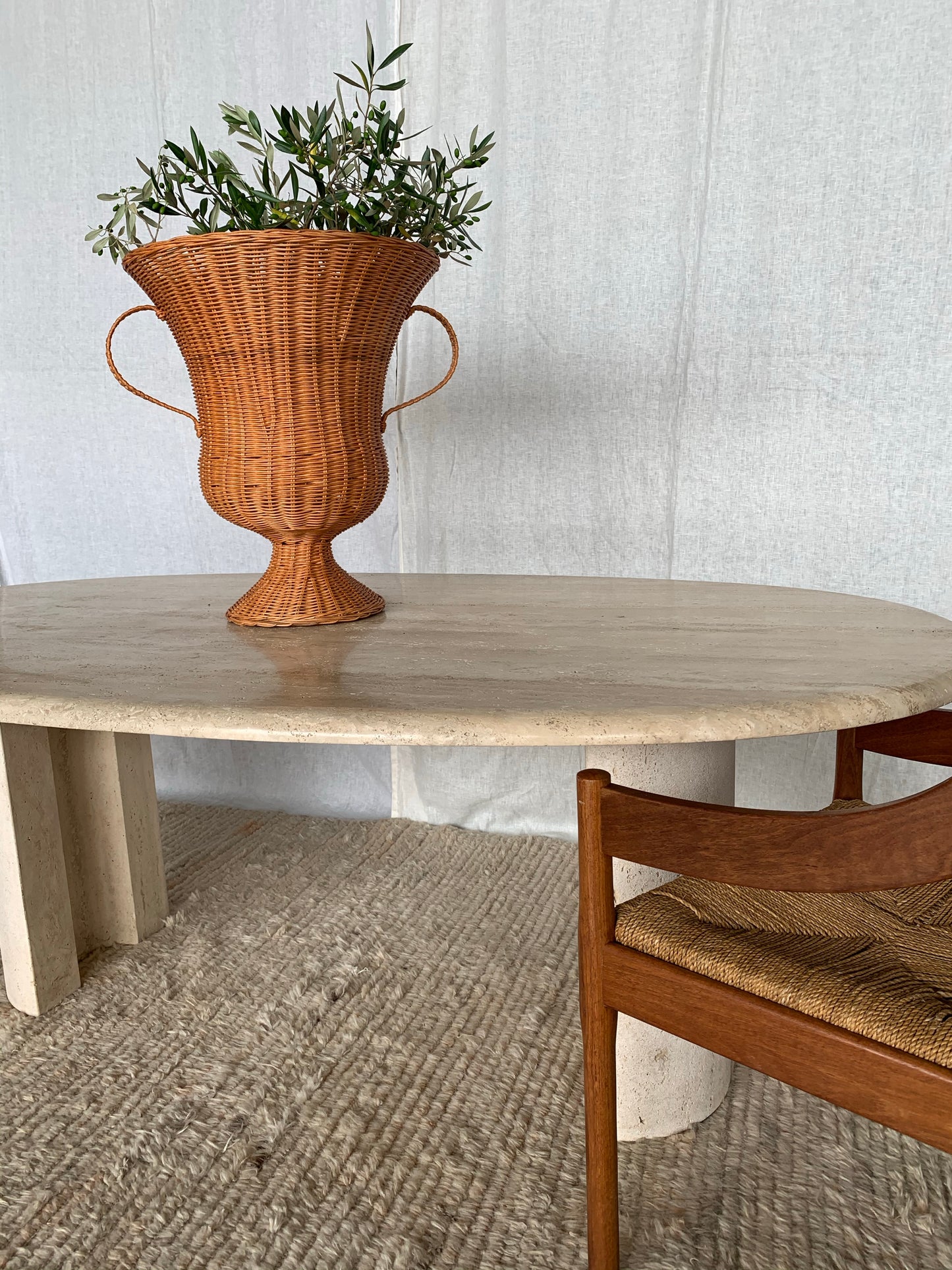 Travertine Dining Table