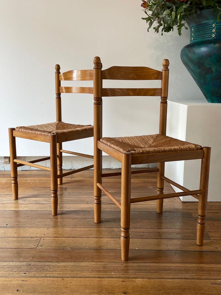 Woven Rush Dining Chairs