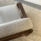 Classic Cane Pretzel Chair in Boucle - Two Available