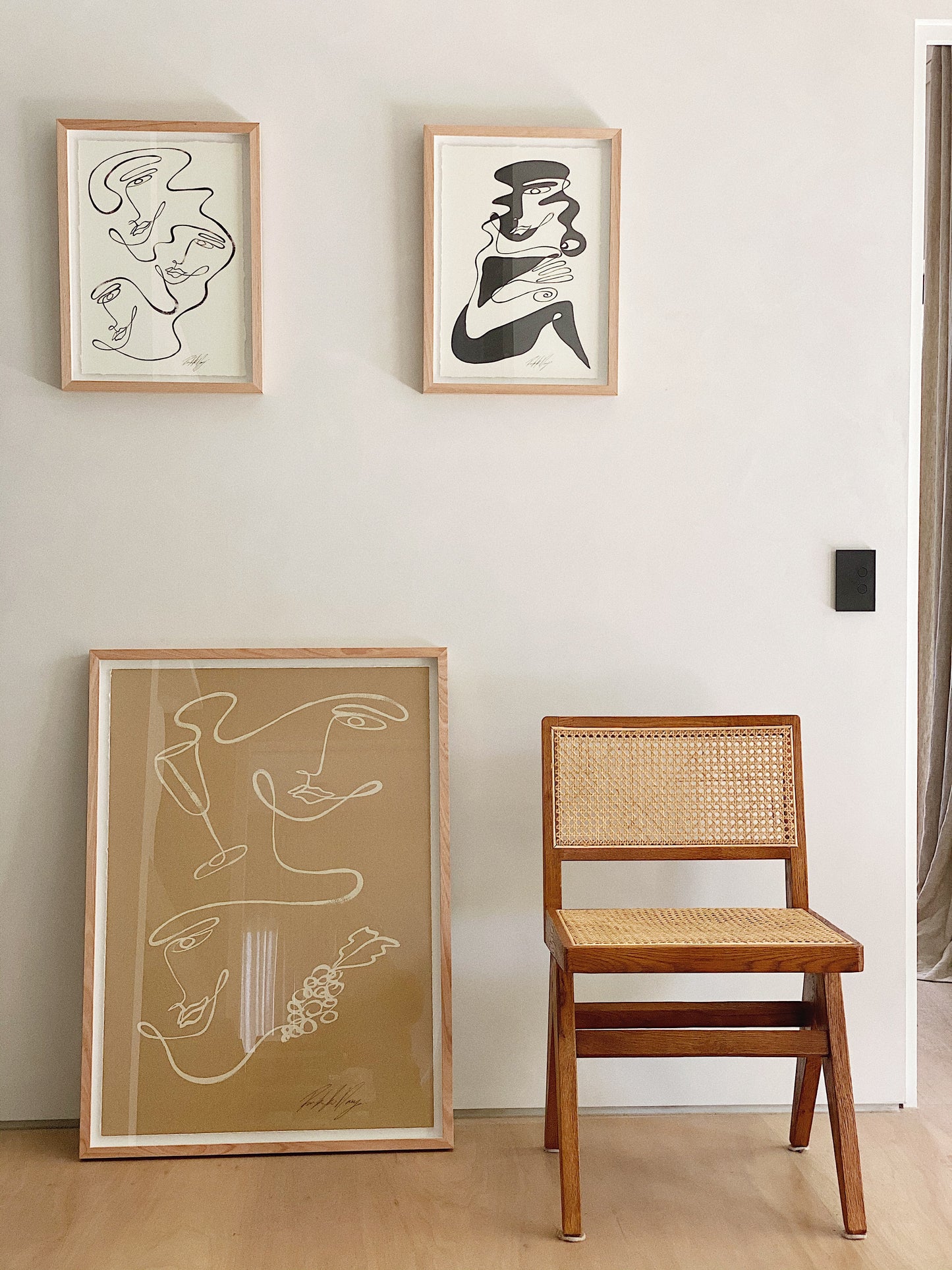 “Three of us” By Rikki Day ~ Float framed in Tasmanian Oak, limited edition