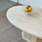 Oval Travertine Coffee Table