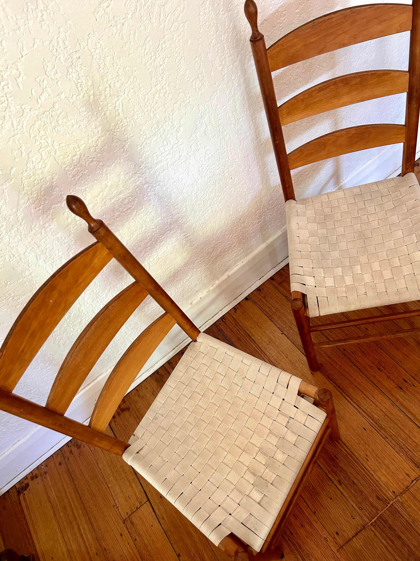 Shaker Style Ladderback Chairs - Six Available