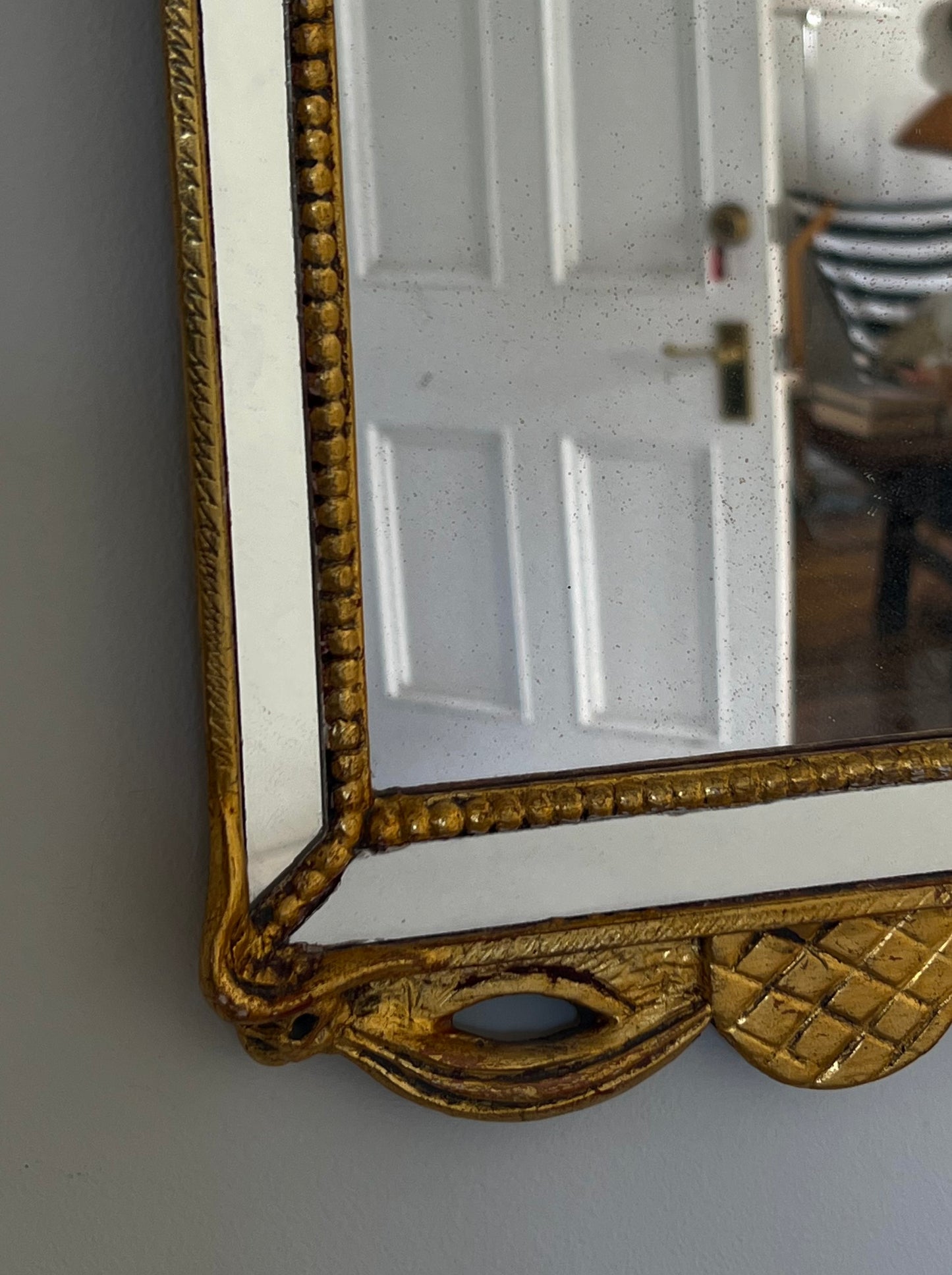 Gilded Antique Mirror, Denmark c. 1800s