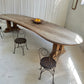 Custom Large Wooden Curved Table