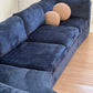 - Bespoke Curved Midnight Chenille Modular Sofa