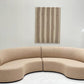 Curved Boucle Modular Sofa