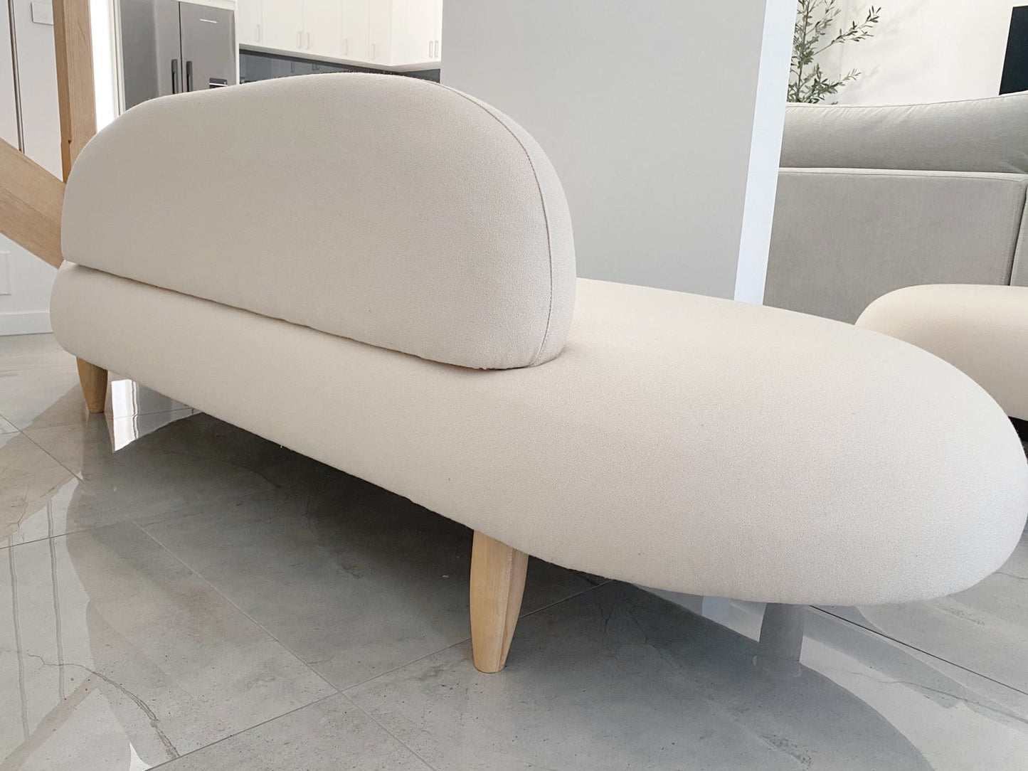 Noguchi Style Sculptural Free-Form Sofa and Ottoman