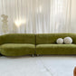 - Bespoke Olive Velvet Modular Sofa