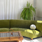 Bespoke Olive Curved Modular Sofa
