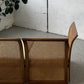 Refurbished Velvet & Rattan Sofa, Circa 1960-70