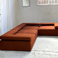 Large Bespoke Rust Boucle Modular Sofa