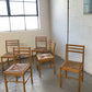 Set of Six Rush Dining Chairs