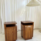 - Set of Two Vintage Wooden Bedside Tables