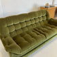 Vintage Green Velvet Sofa