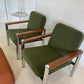 Vintage Teak and Chrome Sebel Armchairs
