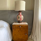 - Set of Two Burl Bedside Tables With Norwegian Rose Marble Tops
