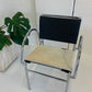 Tubular Chrome Chair with Cowhide Seat