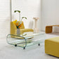 Curvy Glass Coffee Table