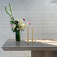 Brutalist Travertine Hall table