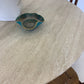 Vintage Italian Honed Travertine Dining Table