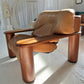 - Pacific Green Tan Leather Armchair