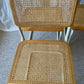 Set of 6 Cesca style rattan dining chairs