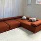 Large Bespoke Rust Boucle Modular Sofa