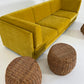 - Vintage Italian Wicker Side Table / Stool - Two Available