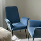 1960s Italian Winged Armchair, Fully Refurbished - Two Available