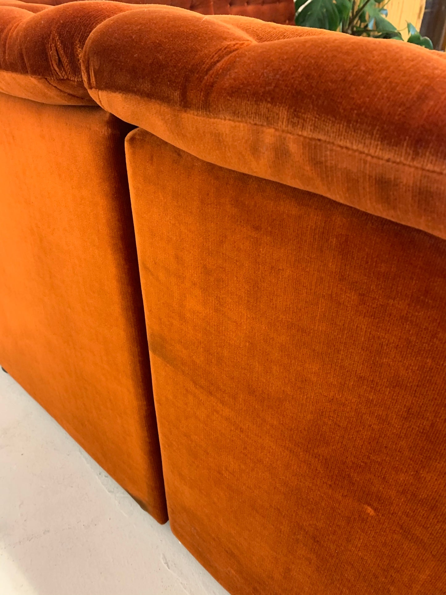 Vintage FLER Velvet Modular Sofa