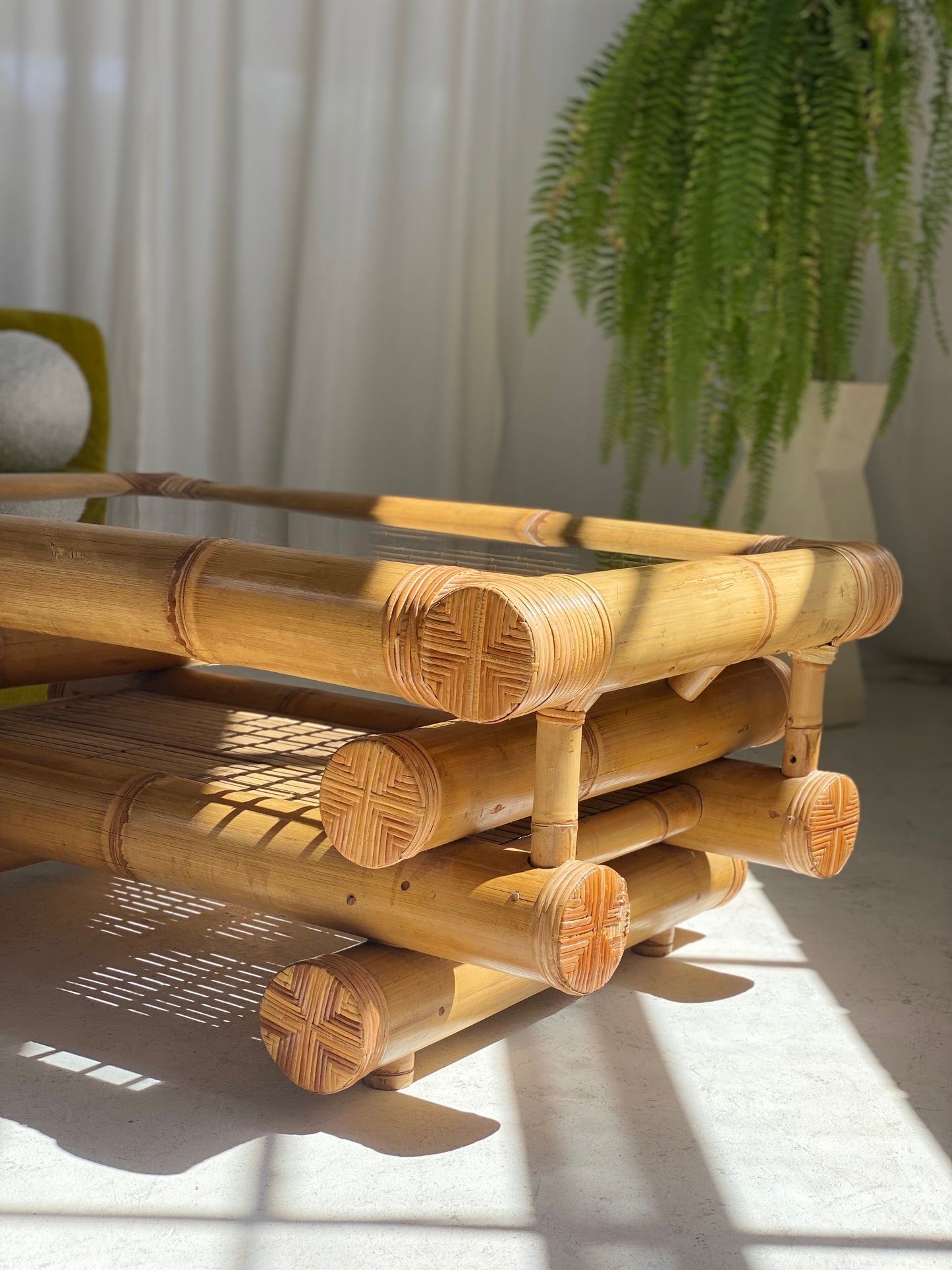 Large Bamboo Coffee Table