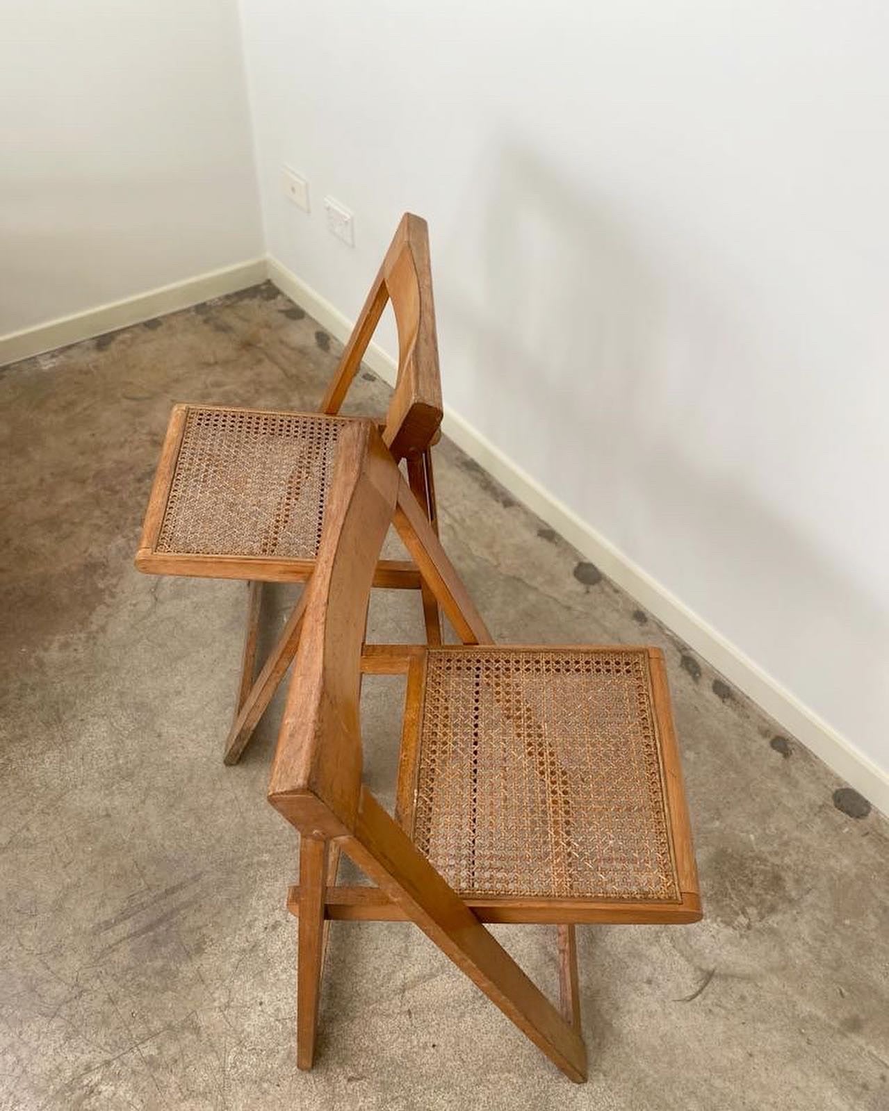 Mid Century Italian Aldo Jacober and Pierangela d’aniello Folding Chairs