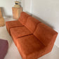 Vintage Modular Cord Sofa, Newly Upholstered