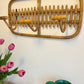 Vintage Italian Bamboo Wall Rack