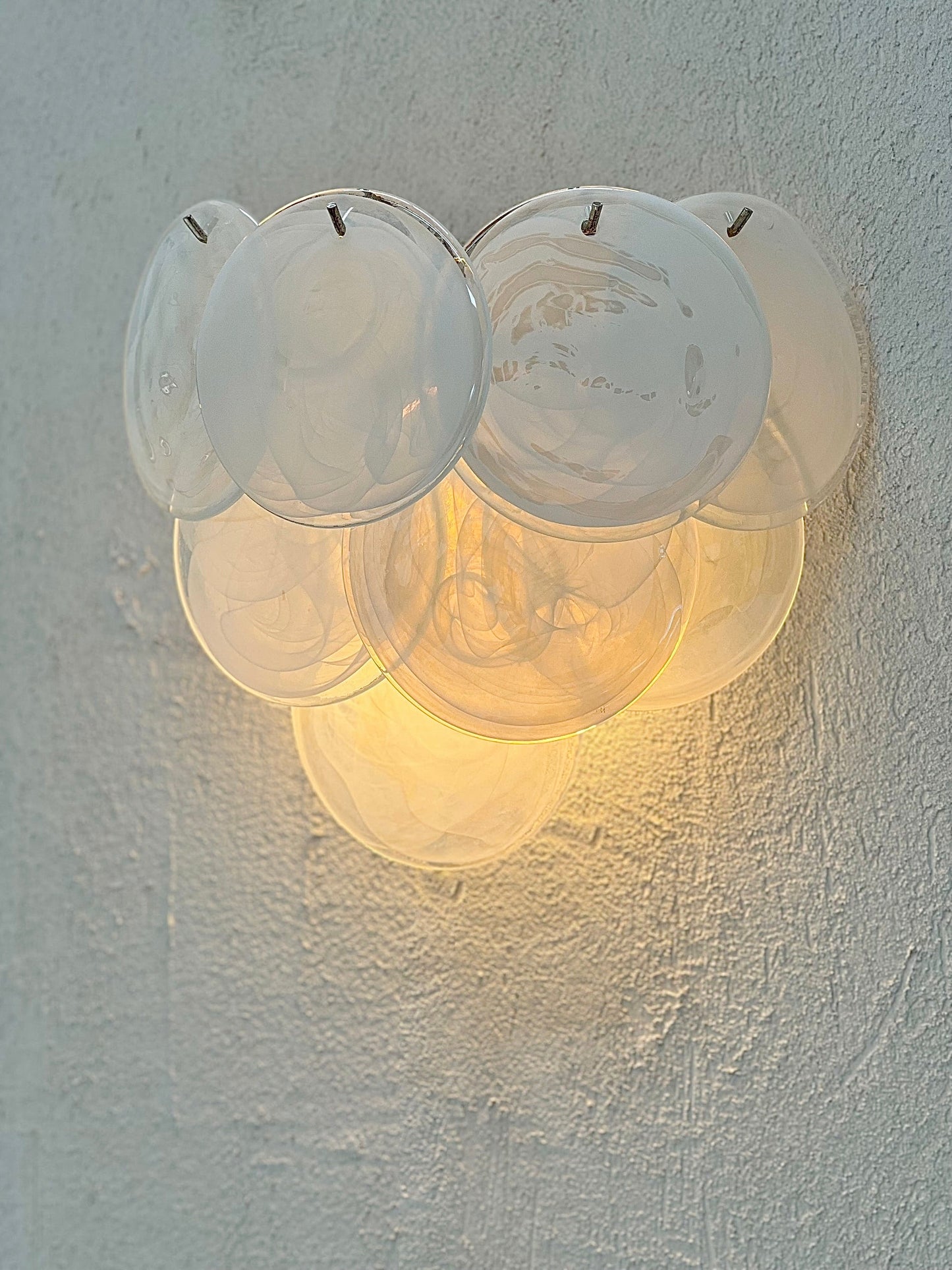 Murano Sconce - VISTOSTI WHITE - Two Available