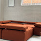 Large Bespoke Rust Boucle Modular Sofa